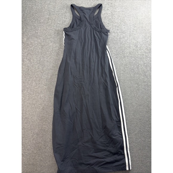 adidas Originals Adicolor 3-Stripes Tank Maxi Dress in black Small - Picture 6 of 10